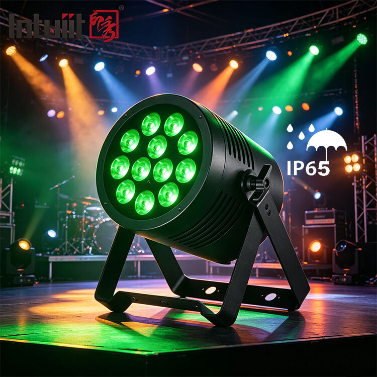 Outdoor IP65 Waterproof 12x20W RGBWA UV 6 in 1 LED Par Light Professional DMX DJ Stage Lighting Wash Uplight for Disco Wedding Show