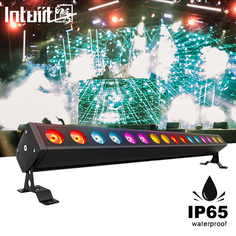 IP65 กลางแจ้ง 16x5W RGBW 4-in-1 LED ลินีเรียร์ ผ้าล้างผนัง แสงบาร์ DMX512 สถาปัตยกรรมเวที ล้างแสง