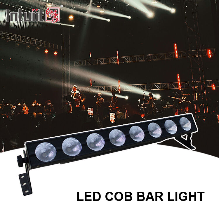 8x15W RGB 3-in-1 DMX512 LED Linear Wall เครื่องซักผ้าเวทีบาร์แสงในร่มล้างสำหรับโบสถ์สตูดิโอกิจกรรม