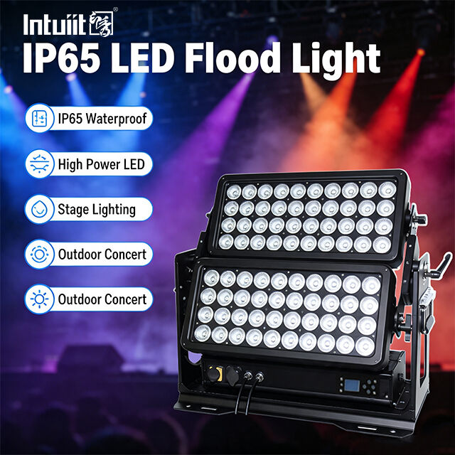 400W 800W 1500W High Power LED Flood Light IP65 Waterproof DMX512 Outdoor Stadium Building Industrial Construction Lighting