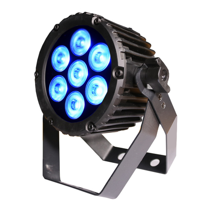 ดีเจ งานแต่งงาน คอนเสิร์ต หรี่แสงได้ RGBW ไฟเวที Led ไฟพาร์ Led กันน้ำ 7*3W