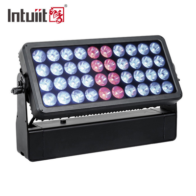 40x10w IP65 ไฟ LED น้ำท่วมแนวนอนกลางแจ้งตกแต่งอาคาร DMX City Color ไฟ LED ล้าง