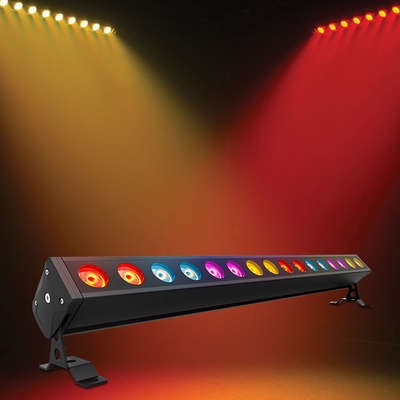 16X5W Rgbw 4 In 1 IP65 น้ำท่วมกลางแจ้งนำดีเจบาร์แสดงแสงเวที DMX512