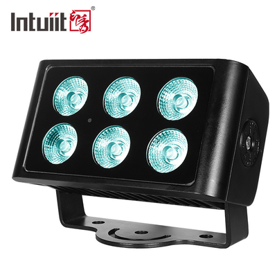 6X5W DMX RGBW LED Wall Wash Flood Light สำหรับโครงการ Waterproof Outdoor City Building Color Lighting