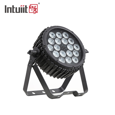 ไฟ LED ที่ตราไว้สำหรับอลูมิเนียมกำลังสูง 18pcs 3W Slim Stage Lighting Par