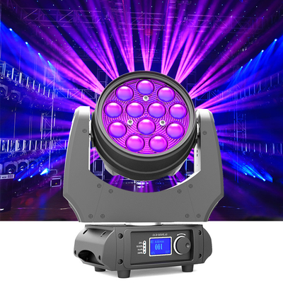 ไฟส่องเฉพาะจุด DMX Zoom Wash 12x10W 60 °มุมลำแสง IP20