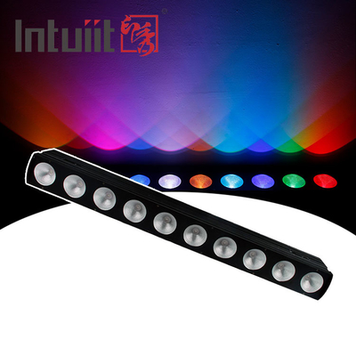 10* Tri 9W 3 ใน 1 ไฟฟ้าระบายน้ําแสงสูง ด้านนอก Dmx512 Led Wall Washer Spot Light