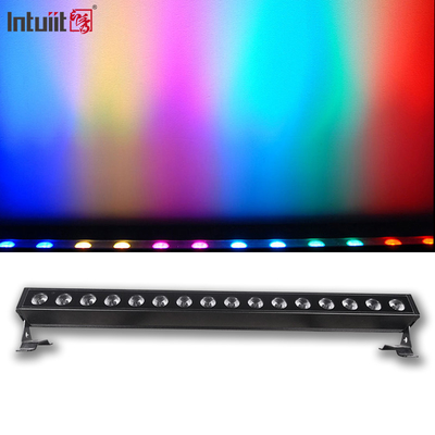 กล่องอลูมิเนียม กันน้ํา ip65 ไฟกลางแจ้ง 16 * 5w dmx512 rgbw LED ผนังล้าง