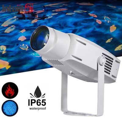 IP65 ไฟคลื่นน้ำกลางแจ้งกันน้ำ 400W ไฟโปรเจคเตอร์เอฟเฟกต์คลื่นน้ำทะเล ไฟบรรยากาศสำหรับตกแต่งร้านอาหาร