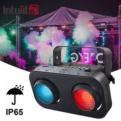 2-Eye IP65 Warm White/Amber/RGB 200W LED Audience COB Blinder Light สําหรับ DJ Concert Event ไฟเวทีโรงละคร