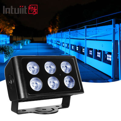 6x5W กันน้ํา Ip65 ตาราง Rgbw Led Outdoor Flood Light ไฟฉายกลางแจ้ง