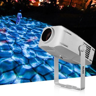 ไฟโปรเจคเตอร์ LED กันน้ำกลางแจ้ง 100W, เอฟเฟกต์เวทีคลื่นน้ำสีน้ำเงินไดนามิก, ไฟโกโบ, ไฟฉาย