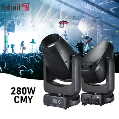 ไฟหัวเคลื่อนที่ LED กลางแจ้ง 280W IP66 กันน้ำ CMY Beam Spot Wash BSW Moving Head Light ไฟหัวเคลื่อนที่ LED Beam Light