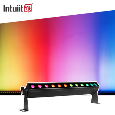 IP20 Led Up Lights แบตเตอรี่พลังงาน LED ล้างผนัง 12x2w RGBW 4in1 สเตจบาร์ ไฟแสงควบคุมเสียง