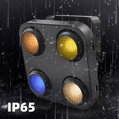 กันน้ํา Dmx 4 * 90w สี่ 4 ตา IP65 ไฟคลับกลางคืน แสงปิดหน้ากลางแจ้ง รายการ แสง Cob Light