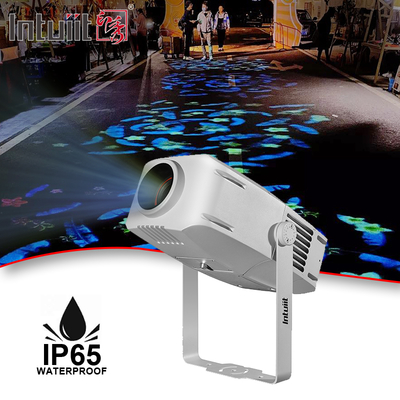 400W RGBW LED โลโก้ที่กําหนดเอง โลโก้โพรเจคเตอร์ ไฟ Gobo IP65 กันน้ํา Rotating LED โลโก้โพรเจคเตอร์ ไฟสําหรับกลางแจ้ง