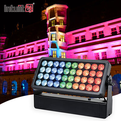 ไฟวอช LED กันน้ำ 4in1 RGBW 400W ไฟ City Color ไฟเวที Moving Head สำหรับอาคารภายนอก