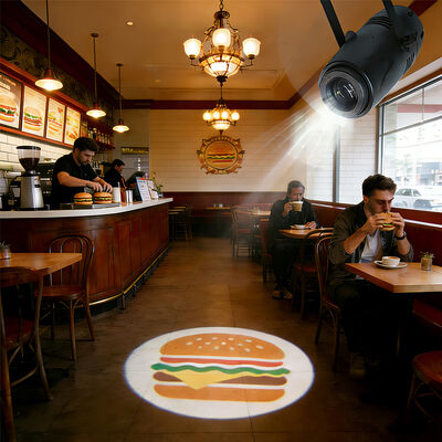 โลโก้ โปรเจคเตอร์ Gobo การออกแบบ LED 40W แสงโฆษณา