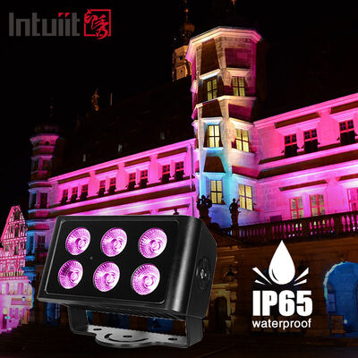 LED Outdoor 6x5W RGBW 4in1 ล้างแสงสีเมือง DMX512/ การควบคุมอัตโนมัติสําหรับดีเจ ดิสโก้ พาร์ตี้ คลับ