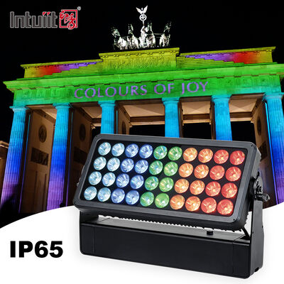 ไฟฟลัดไลท์ LED กลางแจ้ง RGBW ขนาด 40x10W สำหรับล้างสีเมือง IP65