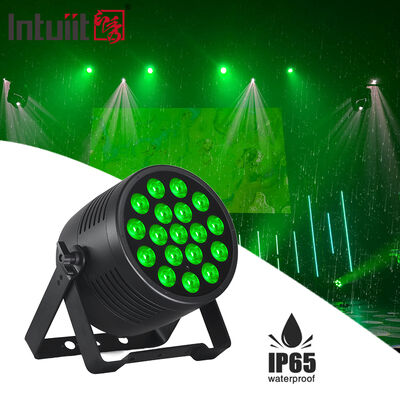IP65 ไฟพาร์ LED กันน้ำ 18*20w Rgbwauv 6in1 ไฟเวที ไฟกลางแจ้ง DJ ไฟขึ้นงานแต่งงาน
