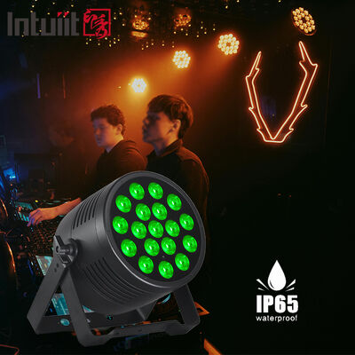 ประสิทธิภาพสูง กันน้ํา 18x20w LED สเตจ Par Light DMX512 การควบคุม Rgbwa UV งานแต่ง DJ Booth การประหยัดพลังงาน