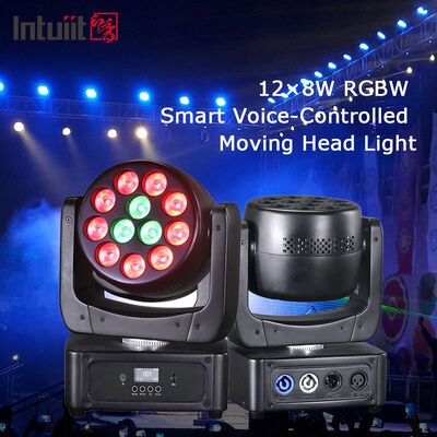 ราคาตรงจากโรงงาน LED 12 * 8W RGBW ขับเคลื่อนหัวเวทีแสงด้วย DMX512 การควบคุม IP20 เรตติ้งสําหรับงานเลี้ยงงานแต่ง DJ