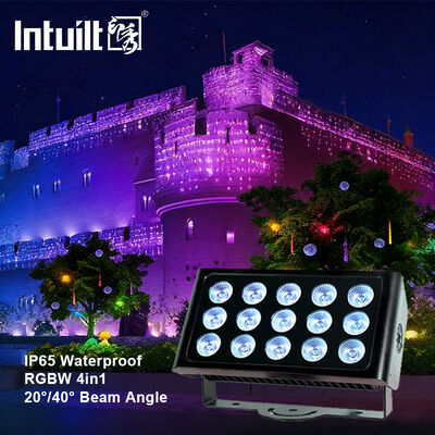 ไฟส่องสถาปัตยกรรมกันน้ำกลางแจ้ง 80W RGBW Led Wall Washer โคมไฟต้นไม้ภูมิทัศน์สวน ไฟสปอร์ตไลท์ led