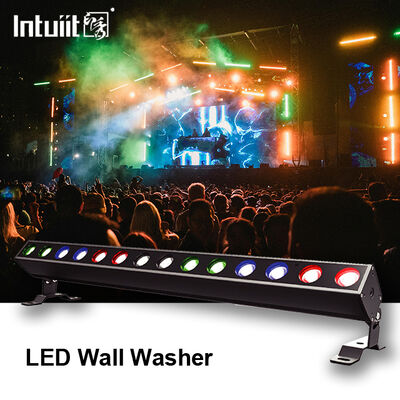 ไฟ LED RGBW 4in1 แบบแท่ง 14*10W IP65 สำหรับฉายแสงบนผนัง ไฟเส้นภายนอกอาคาร DMX512