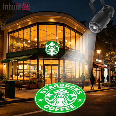 ไฟฉายโปรเจคเตอร์โลโก้สั่งทำพิเศษ กันน้ำภายนอกอาคาร Gobo Projector ไฟโฆษณา LED 60W สำหรับสร้างแบรนด์ธุรกิจ