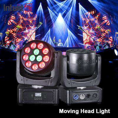 ขายร้อน 12pcs 8W RGBW 4in1 มินิ LED Beam ล้างหัวเคลื่อนที่ ไฟ DMX การควบคุมเสียง แสงเวทีที่ใช้สําหรับคลับกลางคืน KTV