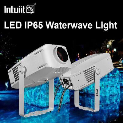 โปรเจคเตอร์คลื่นน้ำ IP65 สำหรับภายนอก | LED RGBW, ตัวเลือก 60W ถึง 400W, DMX512, ไฟระลอกคลื่นเคลื่อนที่สำหรับอาคาร, สวน