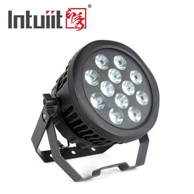 Professional RGBW 4 In 1 LED Par Can Stage ไฟกลางแจ้ง 12x10W อลูมิเนียม IP65