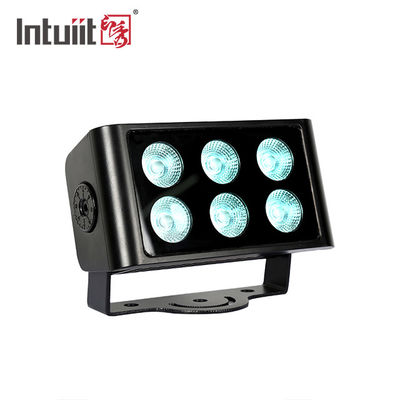 ที่อยู่อาศัยขนาดกะทัดรัด 6 × 5W RGBW 4 In 1 LED Stage Light