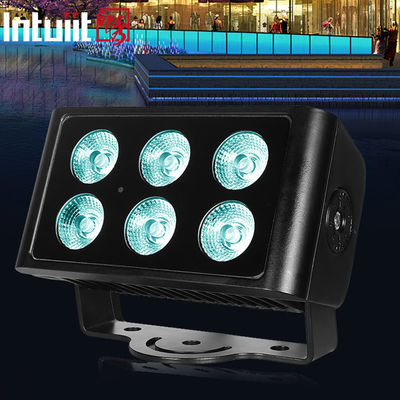 โรงงานไฟ LED ไฟ LED น้ำท่วมกลางแจ้ง 6*5W 4-IN-1 RGBW