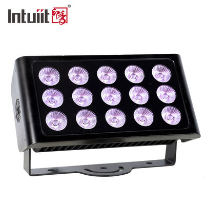15 * 5W 4-IN-1 rgbw นำน้ำท่วมอุตสาหกรรมเชิงพาณิชย์โคมไฟติดตั้งไฟเวทีกลางแจ้งบนขาตั้ง