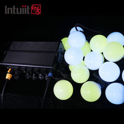 ไฟสตริงเปลี่ยนสี RGB เชิงพาณิชย์หลอดไฟพู่ห้อย 240v