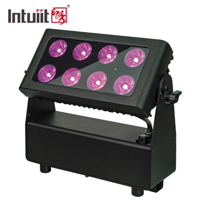 DMX512 ไฟเวที LED ที่ขับเคลื่อนด้วยแบตเตอรี่สำหรับคอนเสิร์ต RGBW Uplight