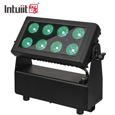 8 * 10W RGBWA IR ควบคุมไฟ LED เวทีแบตเตอรี่ขับเคลื่อนไร้สายเมืองสีล้างโคมไฟโปรเจคเตอร์