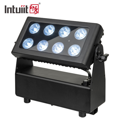 Rgbw 8x15w Dmx กันน้ำ Led Stage Par Light ขับเคลื่อนด้วยแบตเตอรี่