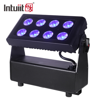 8 * 15w 4 ใน 1 Ip65 แบตเตอรี่ไฟ LED สูง Rgbw พาร์ตี้แสง