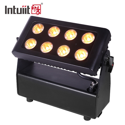 ไฟ LED แบบใช้พลังงานจากแบตเตอรี่ ABS 72W Rgbw + UV 4 In 1 Wireless Led Uplight