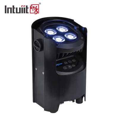 Stage Party แบตเตอรี่ Wireless Uplight Par 4x12w RGBWAUV 4 In 1 Dj Par Light IR Remote Wifi Control