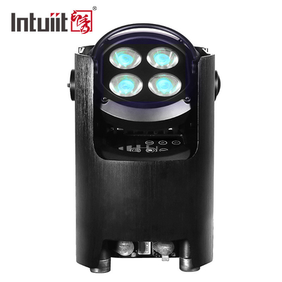 4x12w Rgbw Led Par Can Lights แบตเตอรี่ขับเคลื่อน Night Club Bar Dj Led Effect Lighting