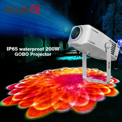 อาคารสูง 400W โปรเจคเตอร์ Gobo กลางแจ้งกันน้ำซูมไฟ LED เอฟเฟกต์ปรับแต่ง