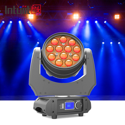 RGBW 4 - In - 1 Zoom 5-60 องศา LED Beam Moving Head Light มุมกว้าง 12x10W