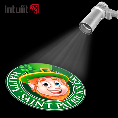 กลางแจ้ง ip65 รูปแบบการซูม การหมุน นำ ไฟโฆษณา เทศกาล โลโก้งานแต่งงาน gobo โปรเจคเตอร์